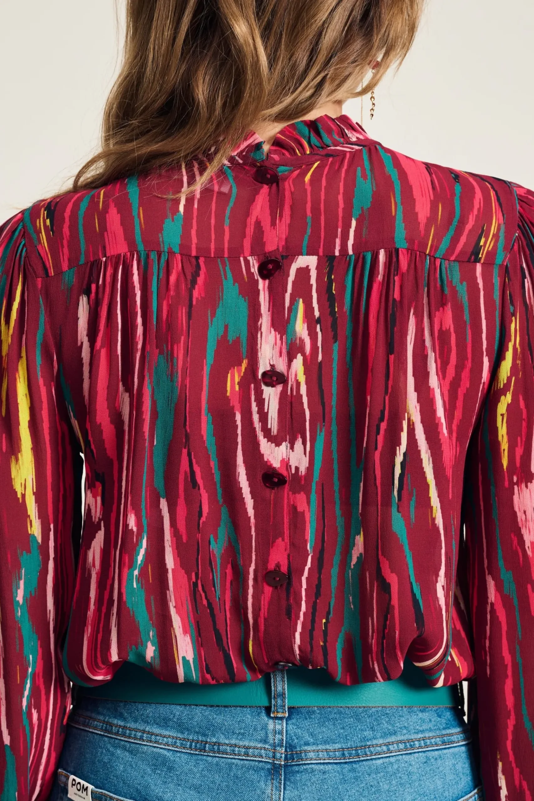 POM Amsterdam TOP Woody Burgundy Red
