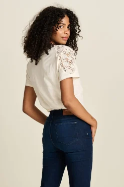 POM Amsterdam TSHIRT Ellen Ecru Sale