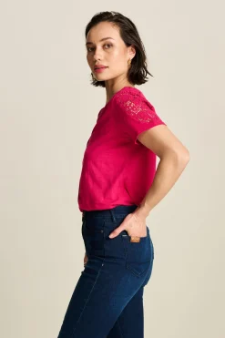 POM Amsterdam TSHIRT Ellen Fuchsia Discount