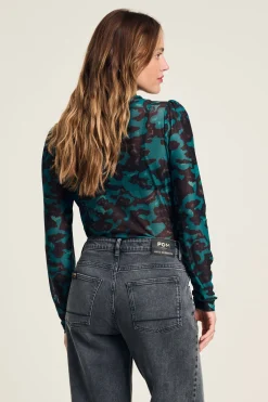 POM Amsterdam TURTLENECK Camo Teal Green Online