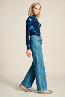POM Amsterdam TURTLENECK Feathers and Florals Discount